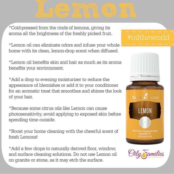 🌱NEW🌱 LEMON ESSENTIAL OIL BY YOUNG LIVING 15 ML SEALED BOTTLE 🍋 FRESH - Picture 2 of 5